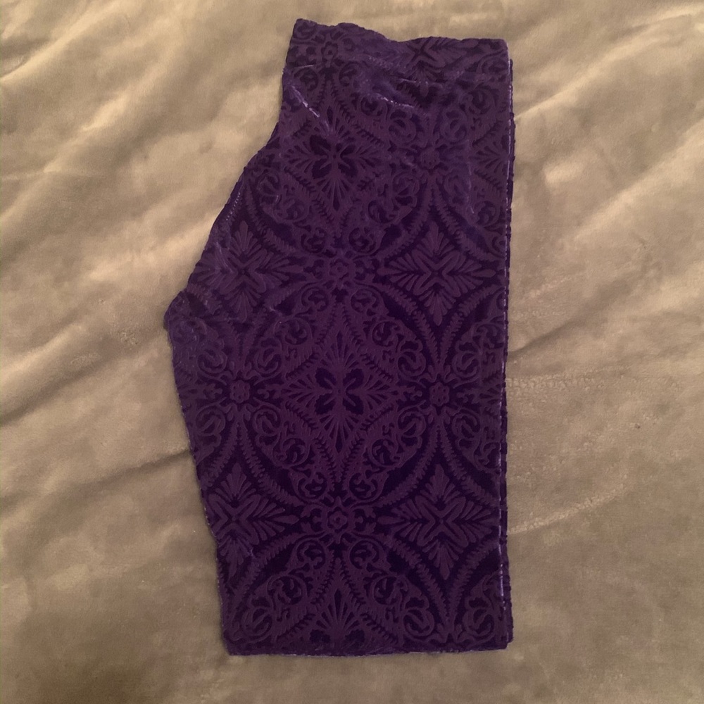 BURNED VELVET BLURPLE LEGGINGS blackmilk